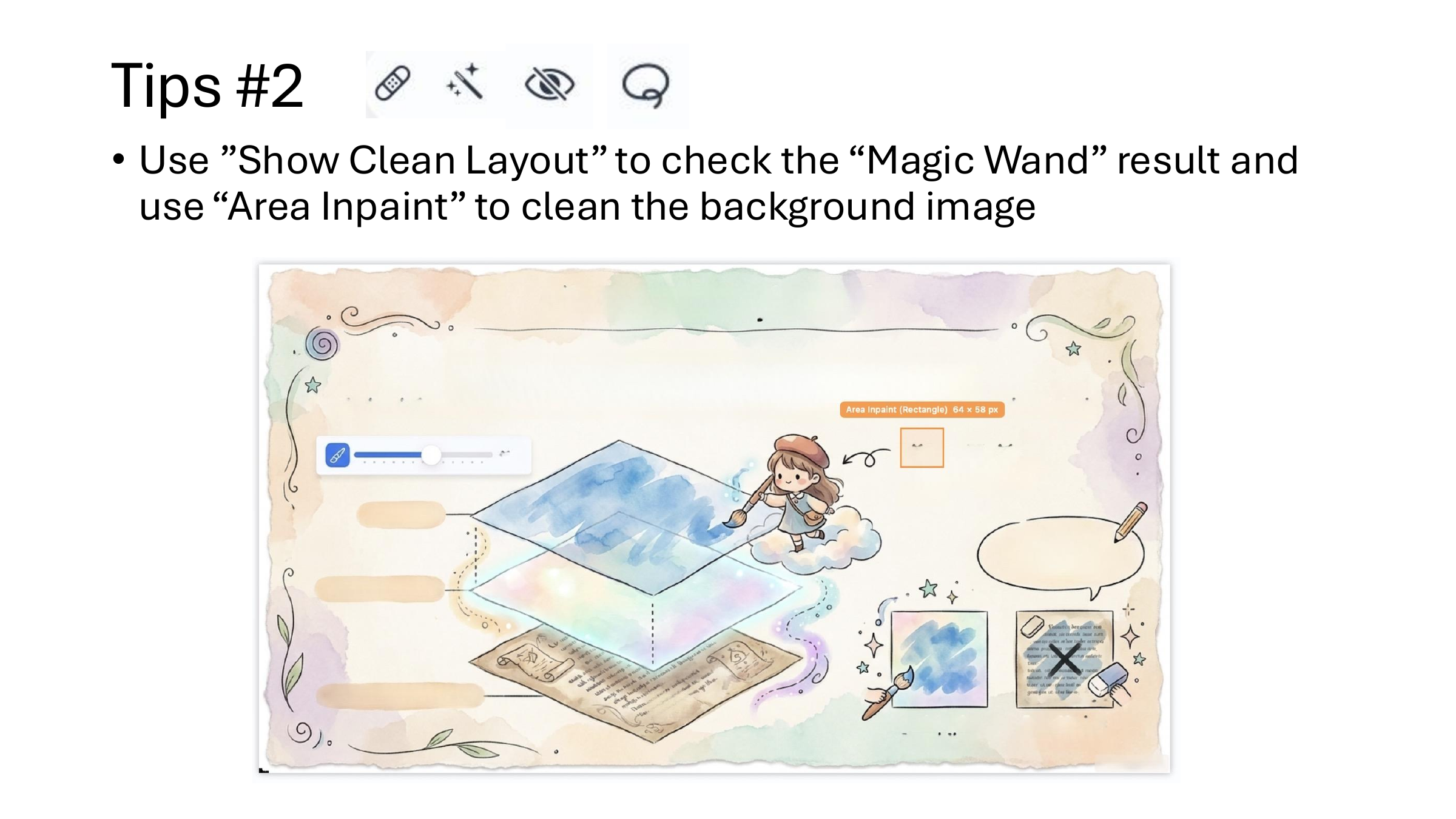 Checking cleanup results with the Magic Wand